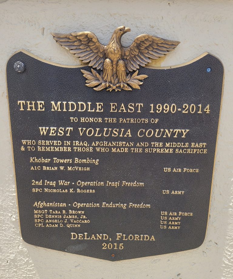 West Volusia Middle East War Memorial