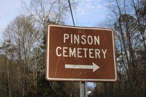 Pinson Cemetery sign