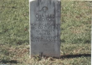 Headstone for Charles George