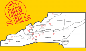 Western North Carolina Cheese Trail map