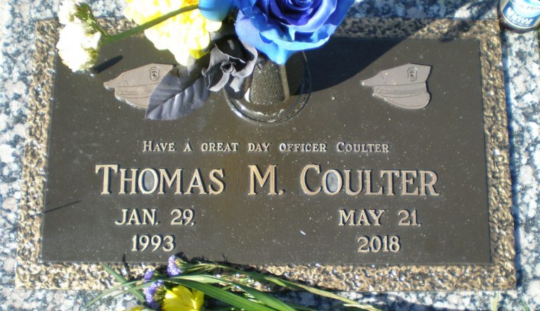 Thomas Coulter headstone Courtesy Findagrave