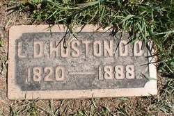 Lorenzo Dow Huston headstone Image courtesy Findagrave