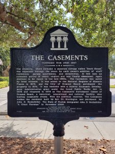 Casements Florida historic marker side 2