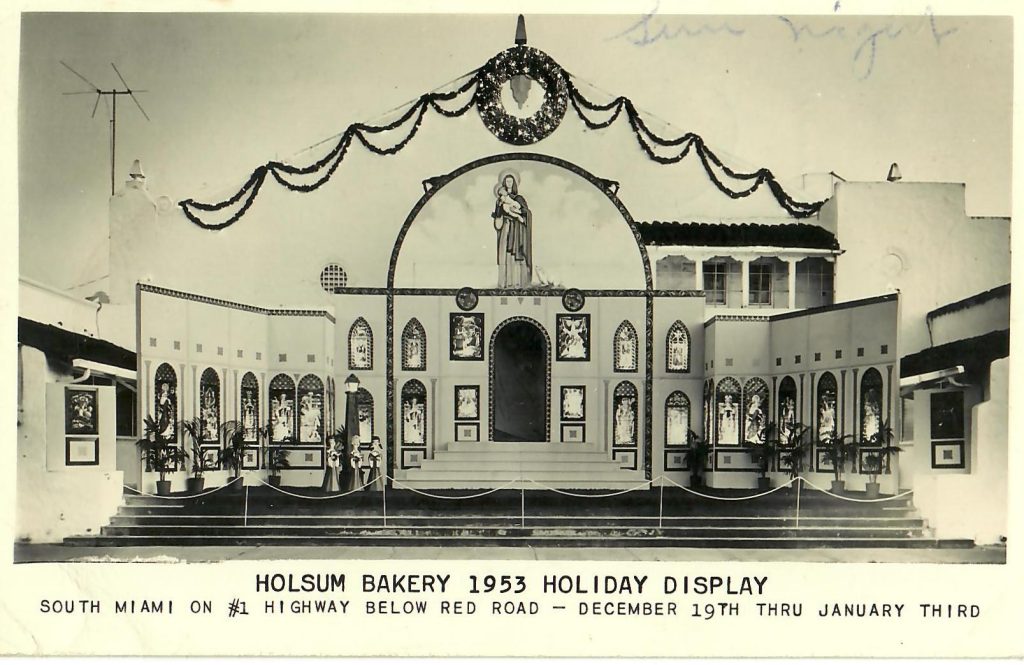Holsum Bakery 1953 Christmas Display. Holsum Bakery A Beloved South Miami Holiday Tradition