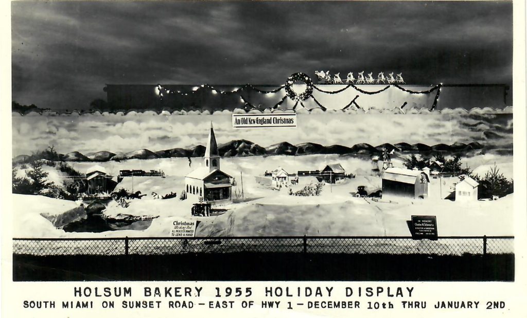 Holsum Bakery 1955 Christmas Display