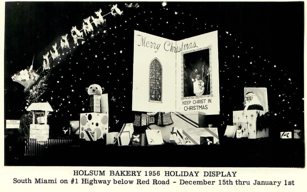 Holsum Bakery 1956 Christmas Display