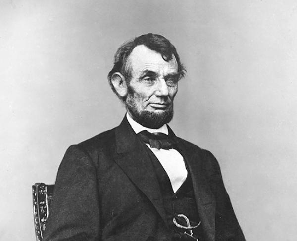 Portrait photo of Abraham Lincoln