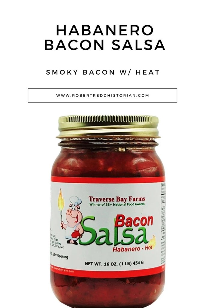 Habanero Bacon Salsa from Traverse Bay Farms. Click for information and to order. 