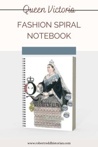 Queen Victoria spiral notebook from Dead Queens. Click for information and to order. 