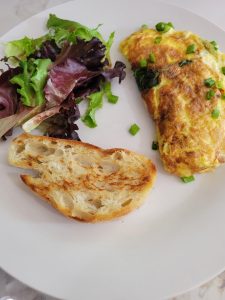 spinach, feta, tomato, omelet