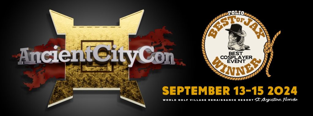 AncientCityCon St. Augustine, FL September 13-15, 2024 Best events and festivals in Florida September 2024