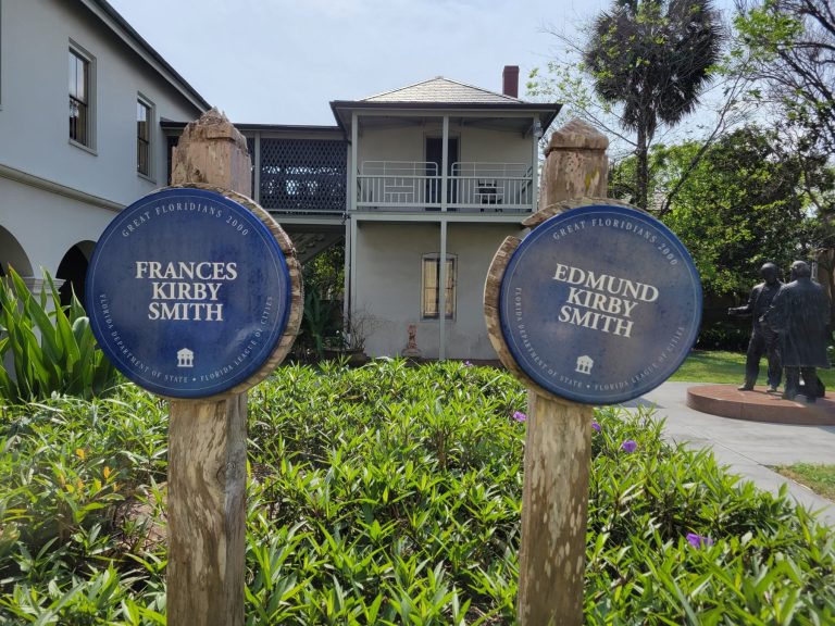 General Edmund Kirby Smith and his mother Frances Kirby Smith are honored through the Great Floridians 2000 program. There markers are in St. Augustine, FL.