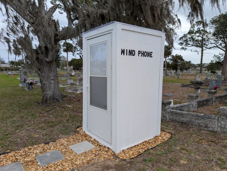 Phone Booth in a Cemetery Edgewater-New Smyrna Cemetery