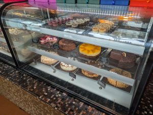 AJ Chocolate House cake display case