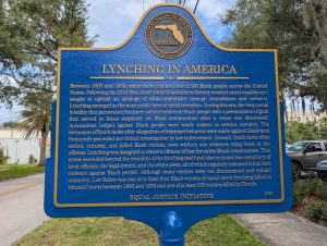 Lynching in America historic marker DeLand, FL