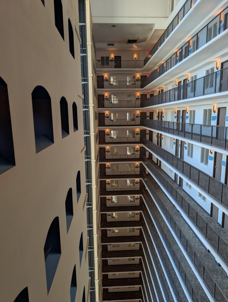 Interior view of the Embassy Suites Downtown Tampa