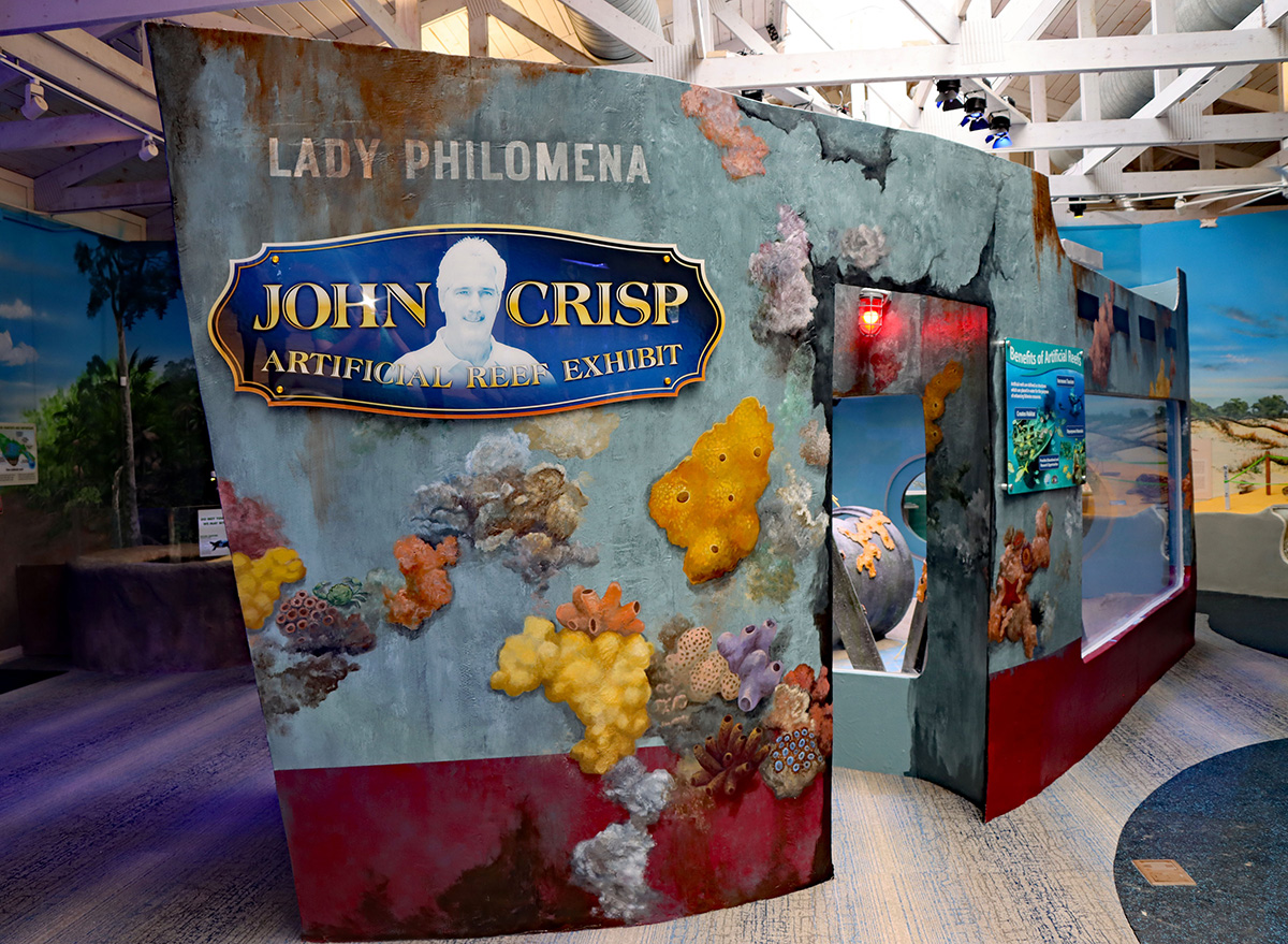 John Crisp Artificial Reef Exhibit opens at Marine Science Center in Ponce Inlet, FL