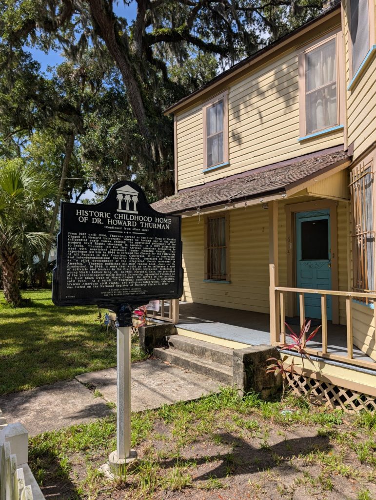 Dr. Howard Thurman Childhood Home Daytona Beach, Florida