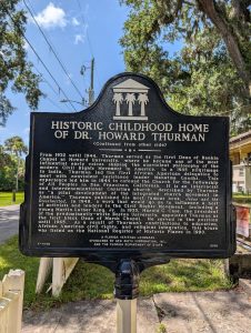Historic Childhood Home of Dr. Howard Thurman side 2